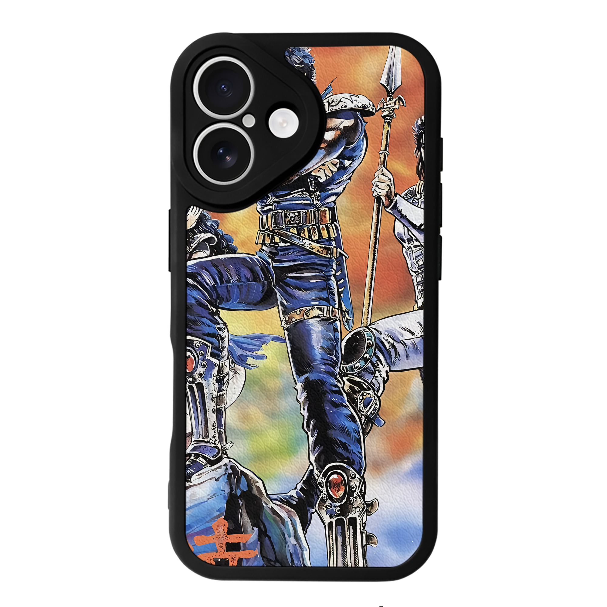 （画像用） 北斗の拳 Fist of the North Star 【iPhone 16シリーズ対応】シリコンスマホケース（レザー調） 材質：シリコン